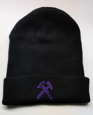 Beanie w/ Cuff - Cross Hammers